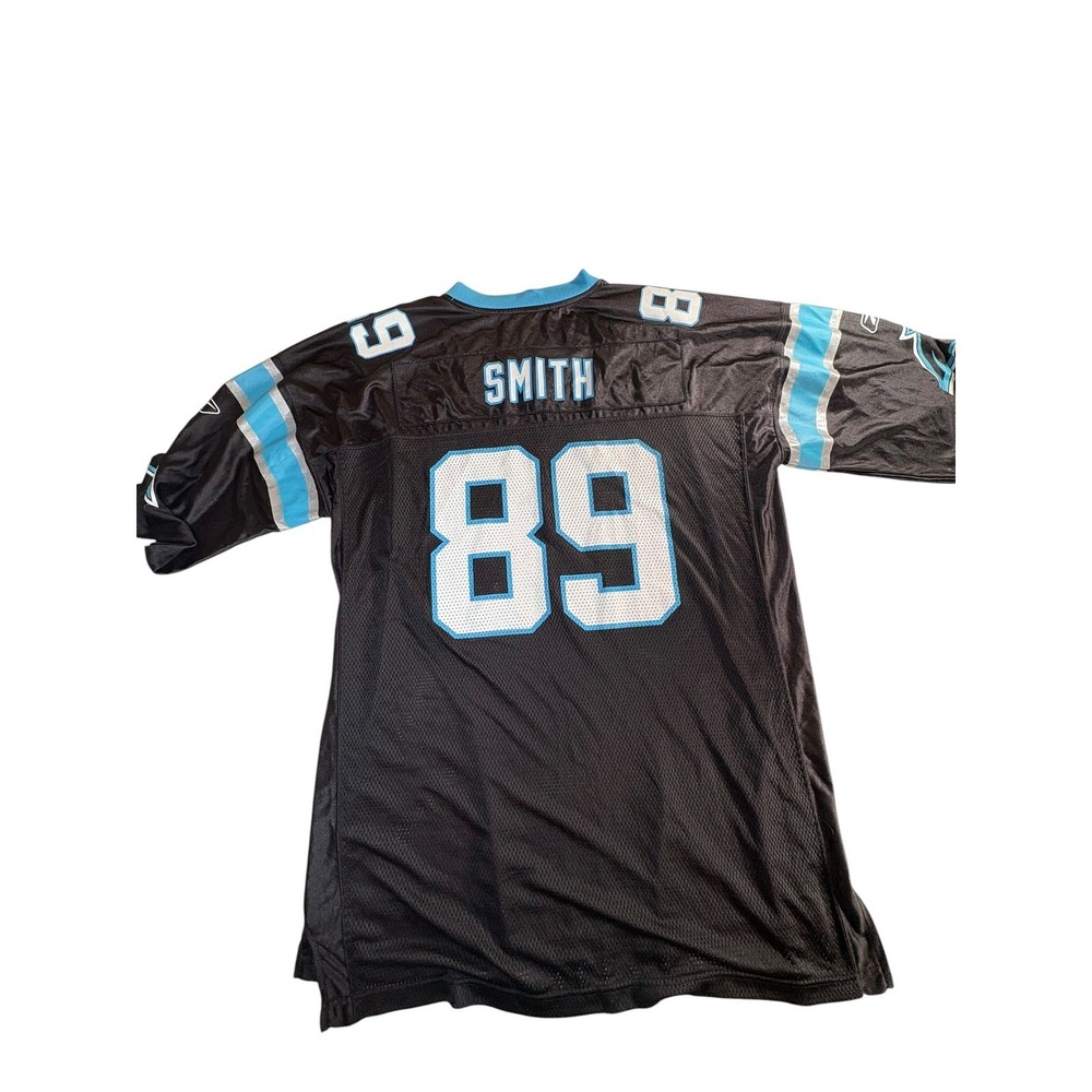 Reebok NFL Carolina Panthers Steve Smith 89 Jersey Mens XXL Black Mesh Football - Picture 13 of 13